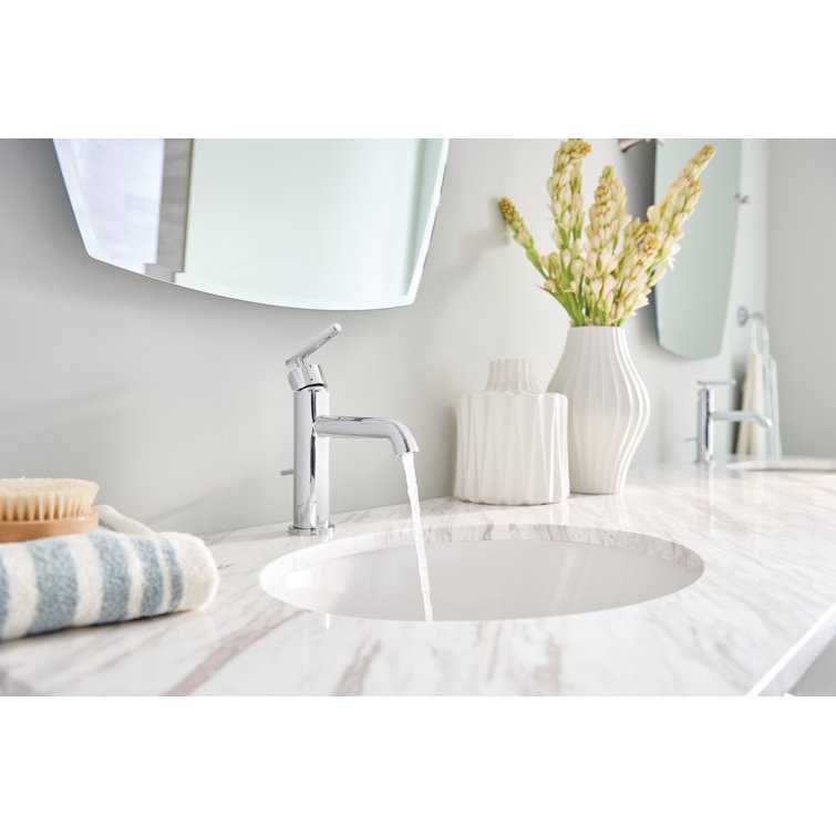 Sleek Modern Chrome Single-Handle 8'' Bathroom Faucet