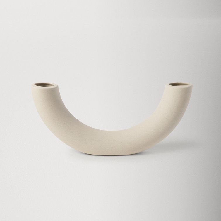 Beige Novelty Ceramic Table Vase for Bouquets