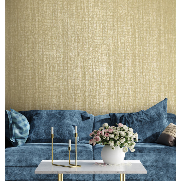 Adonea Zeus Gold Textured Metallic Non-Pasted Wallpaper Roll
