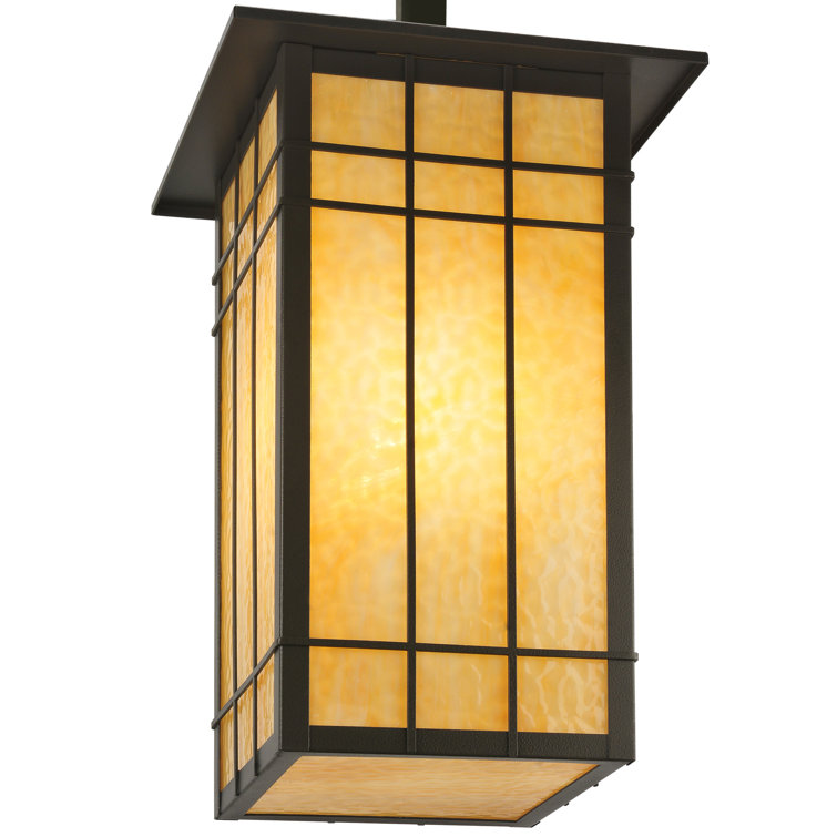 Bronze and Glass 4-Light Globe Pendant for Indoor/Outdoor