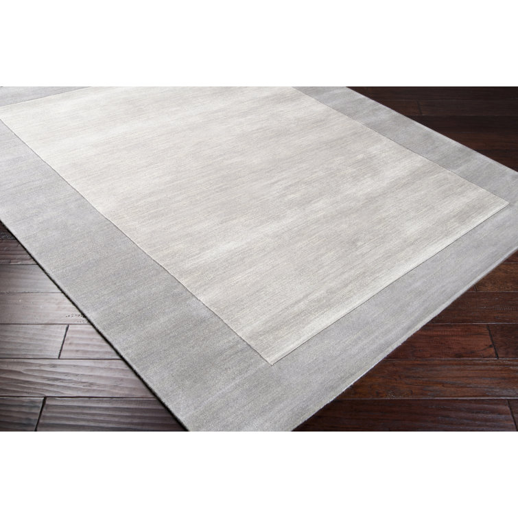 Hand-Knotted Mystique Geometric Gray Wool 9' x 12' Area Rug