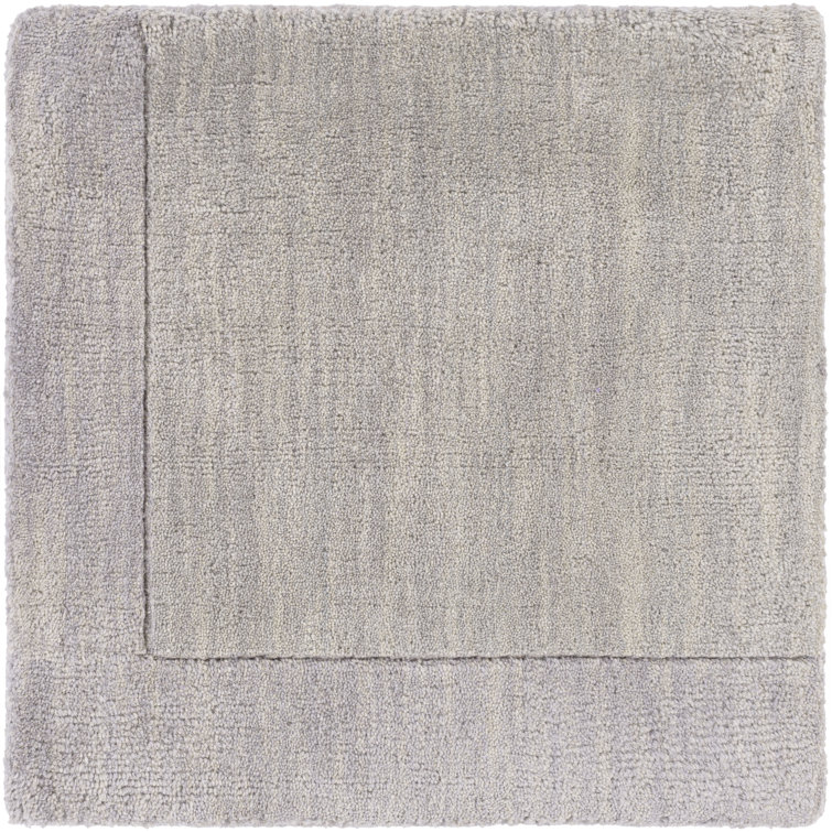 Hand-Knotted Mystique Geometric Gray Wool 9' x 12' Area Rug