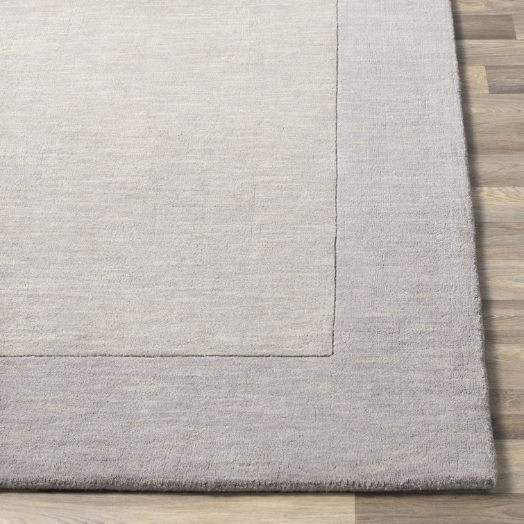 Hand-Knotted Mystique Geometric Gray Wool 9' x 12' Area Rug