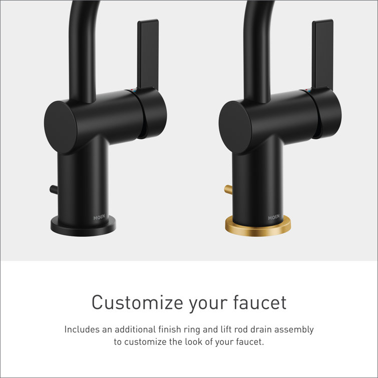 Sleek Matte Black Single-Hole Bathroom Faucet with ADA Compliant Handle