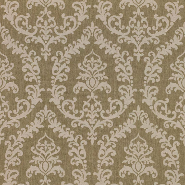 Thyme Green Medium Weight Damask Upholstery Fabric