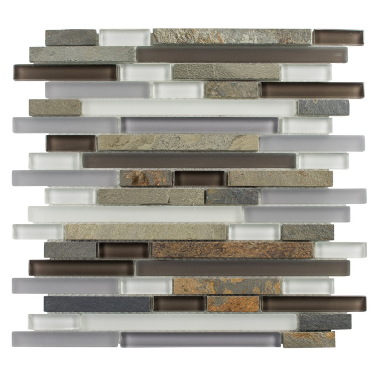 Wright-Scape Frosted Gray Marble Mosaic Tile