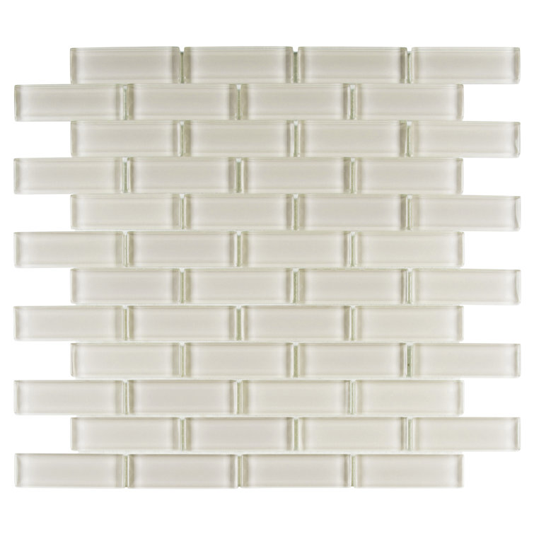 Malt 1" x 3" Crystal Glass Mosaic Wall and Floor Tile