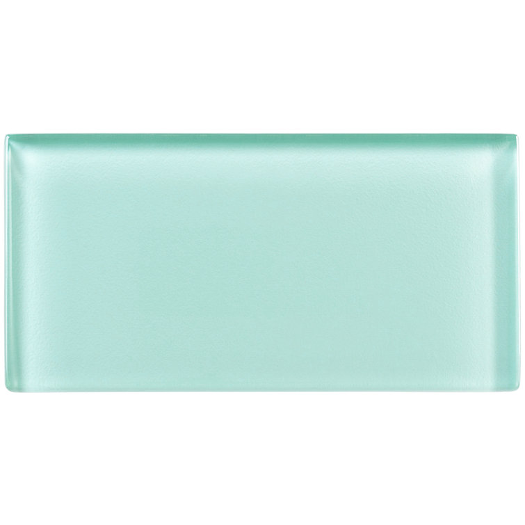 Enchant-Joy 3" x 6" Polished Blue Glass Subway Tile