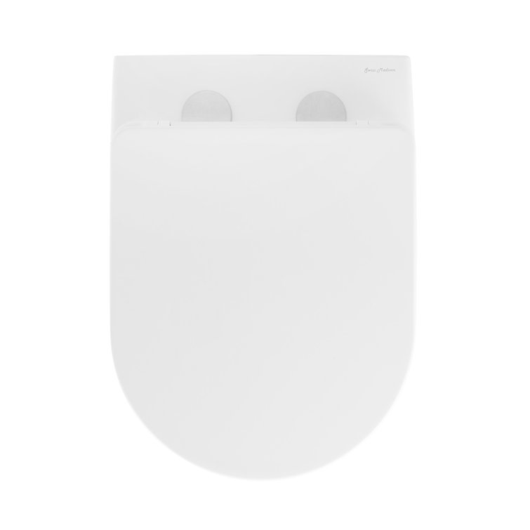Ivy II Glossy White Ceramic Wall-Hung Elongated Toilet Bowl