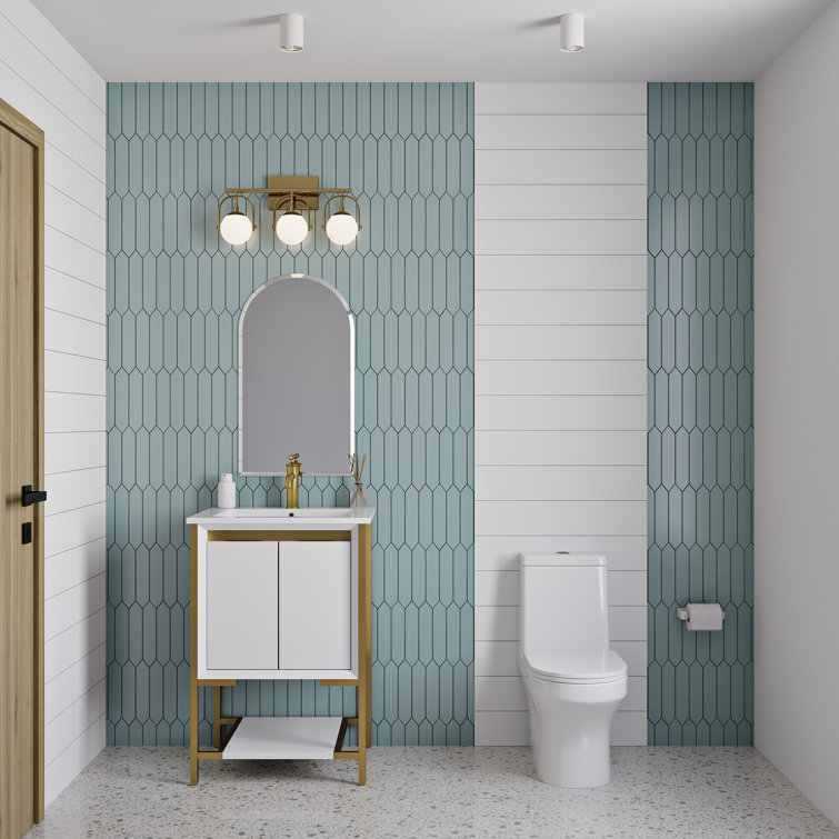 Vezina White Elongated One-Piece Dual Flush Toilet