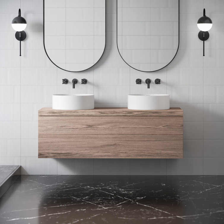Beau 16.5'' Matte White Ceramic Round Vessel Bathroom Sink