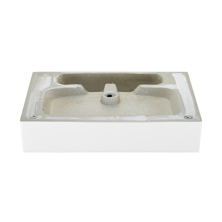 Claire 24" Glossy White Ceramic Wall-Mount Bathroom Sink