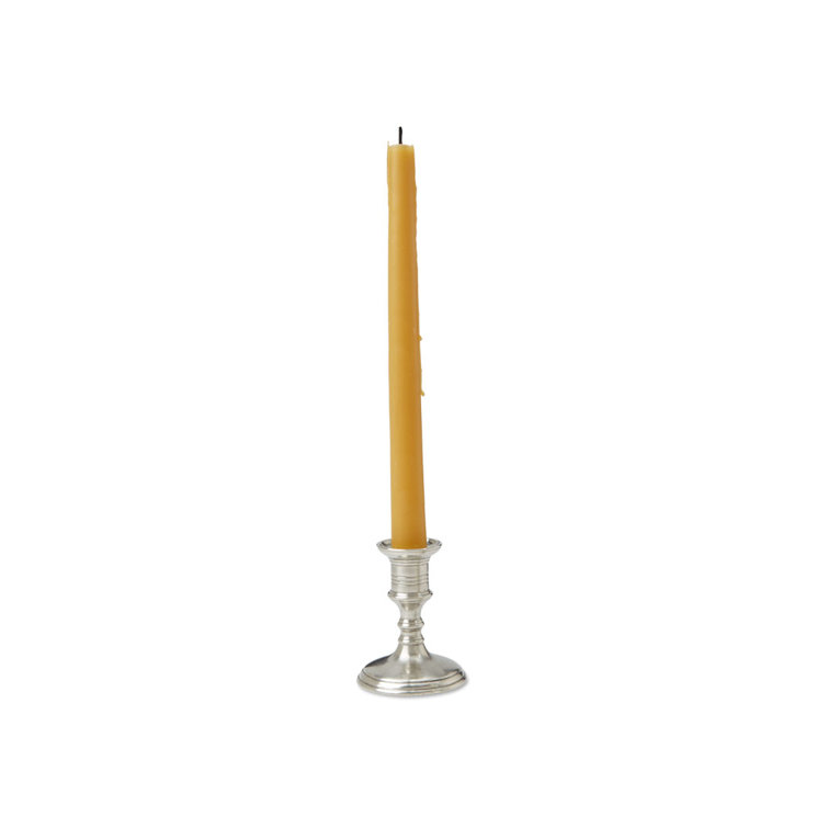 Prato Handmade Pewter Taper Tabletop Candlestick