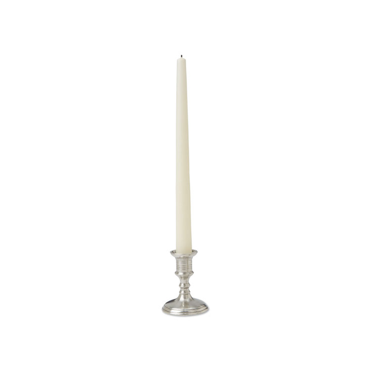 Prato Handmade Pewter Taper Tabletop Candlestick