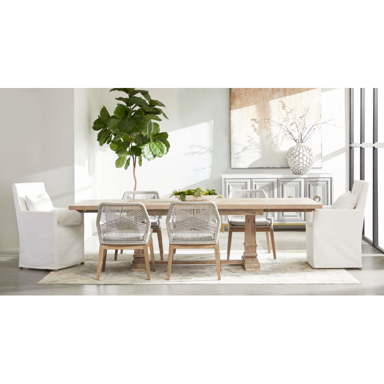 Traditions Natural Gray Acacia Extendable Dining Table