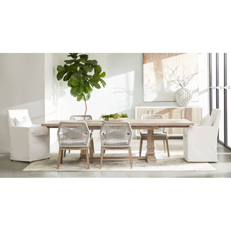 Traditions Natural Gray Acacia Extendable Dining Table
