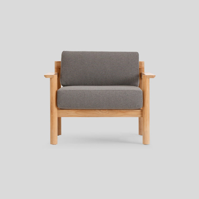 Greystone Sunbrella Cushion Teak Outdoor Lounge Chair