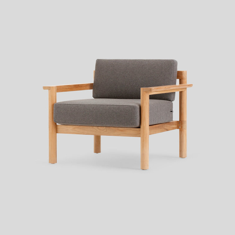 Greystone Sunbrella Cushion Teak Outdoor Lounge Chair