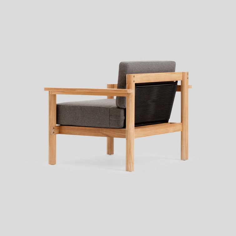 Greystone Sunbrella Cushion Teak Outdoor Lounge Chair