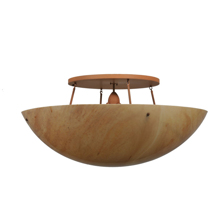 Artesia Earth Tone 48" LED Bowl Semi-Flush Mount