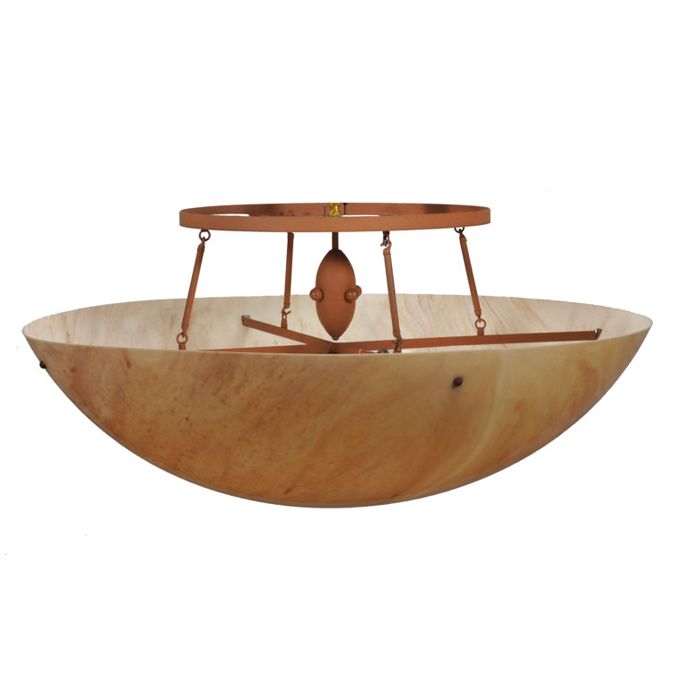 Artesia Earth Tone 48" LED Bowl Semi-Flush Mount