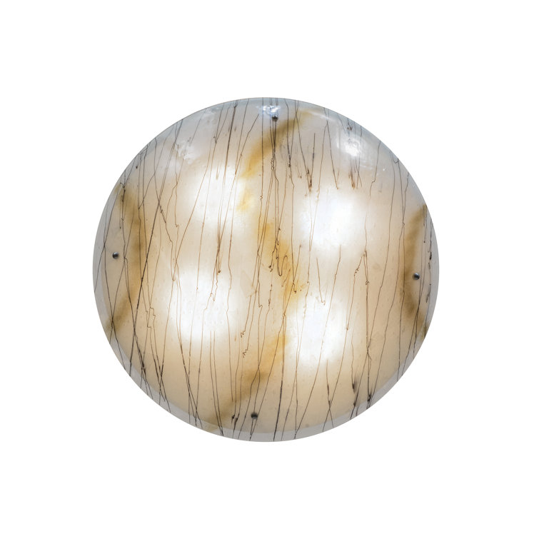 76.5" Brushed Nickel and Glass LED Chandelier