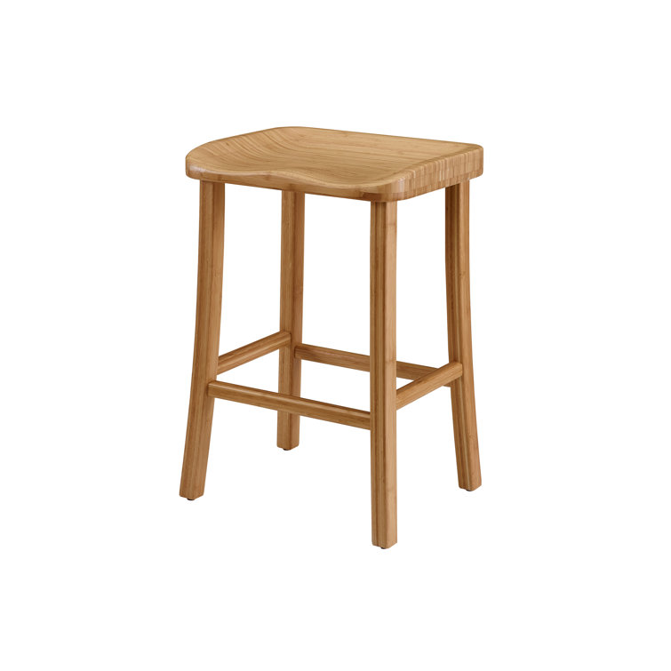 Caramelized Bamboo Saddle Style Counter Stool