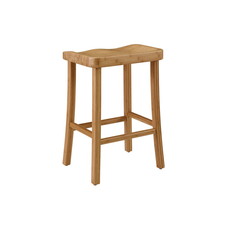 Caramelized Bamboo Saddle Style Counter Stool