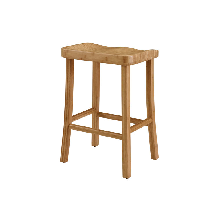 Caramelized Bamboo Saddle Style Counter Stool