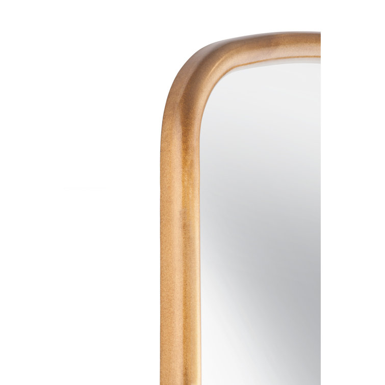 Brookings Transitional Full-Length Gold Leaner Mirror 52x86