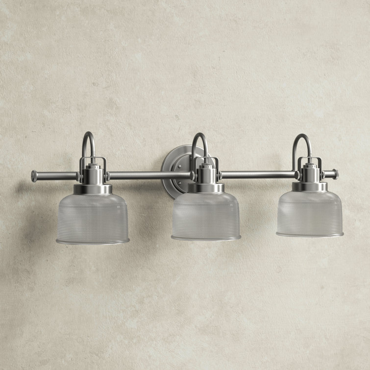 Archie Antique Nickel 3-Light 26.25" Bath & Vanity Fixture