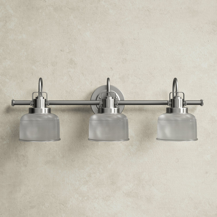 Archie Antique Nickel 3-Light 26.25" Bath & Vanity Fixture