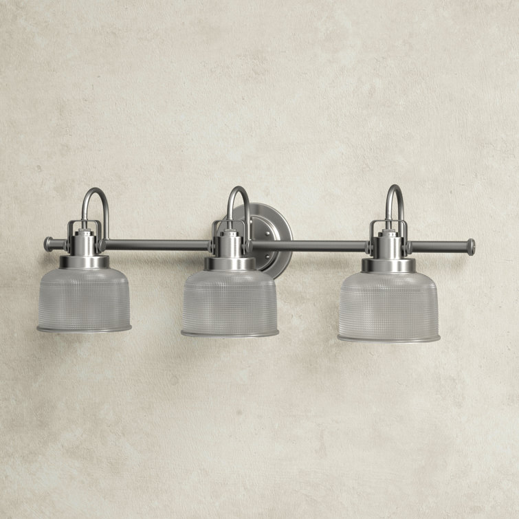 Archie Antique Nickel 3-Light 26.25" Bath & Vanity Fixture