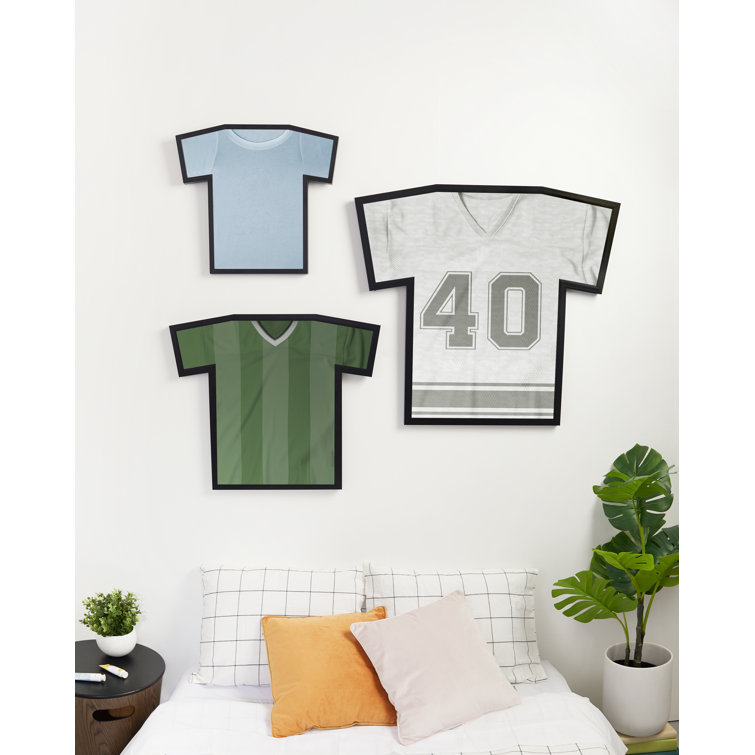 Medium Black Iron T-Shirt Shaped Wall Display Frame