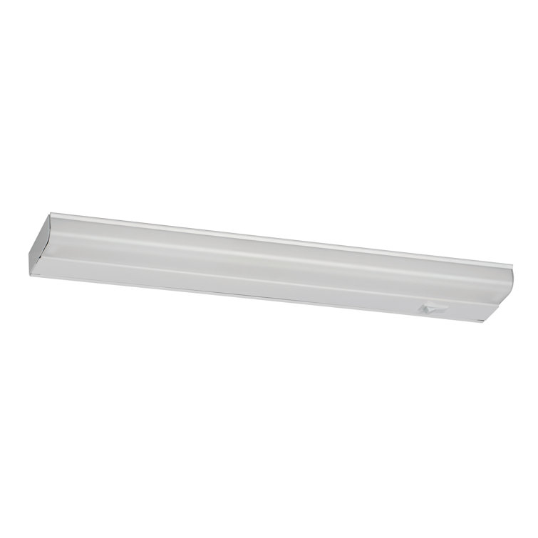 White 42-Inch LED Under Cabinet Light Bar with Acrylic Shade