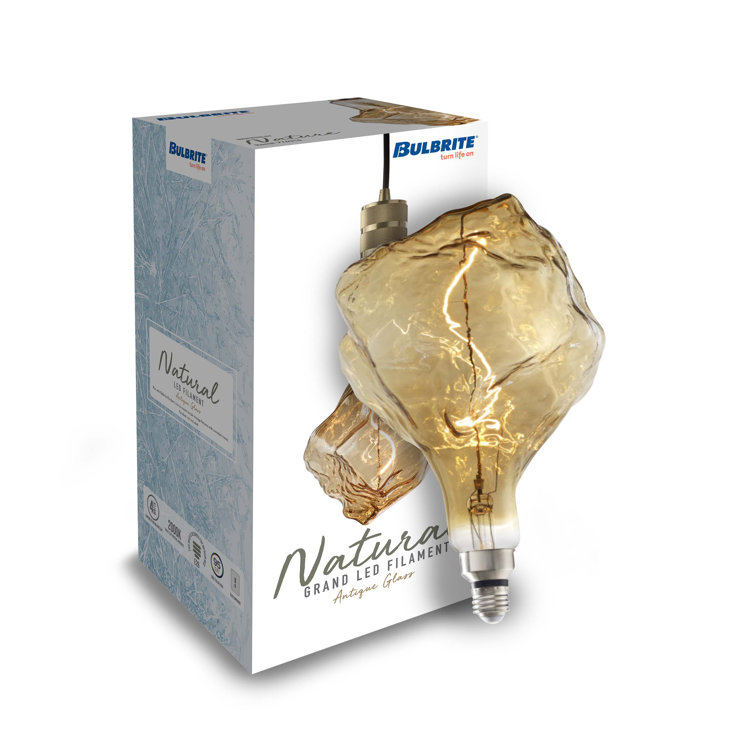 Amber Iceberg Antique Dimmable LED Edison Bulb, 60 Watt Equivalent