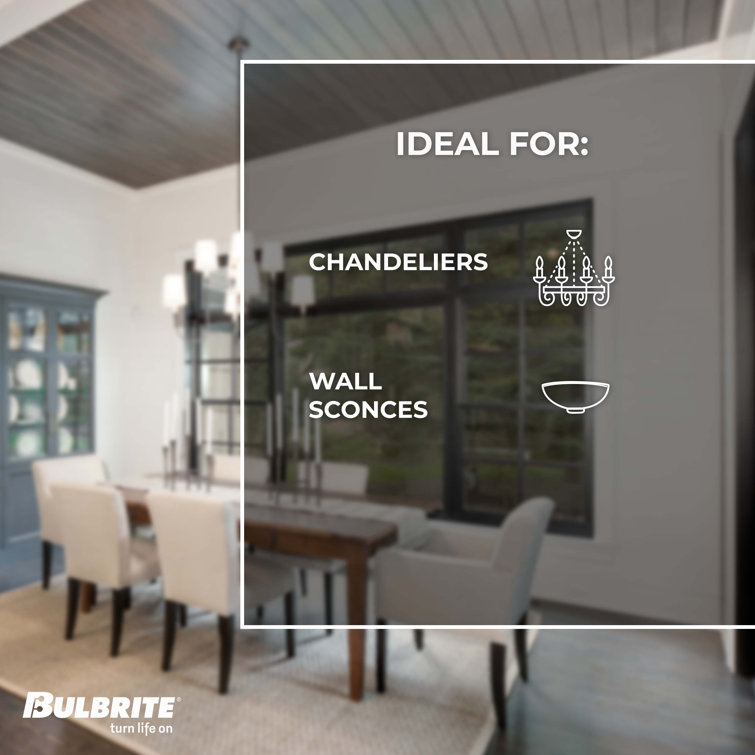 Clear Glass G16 E12 Dimmable LED Bulbs Set of 3