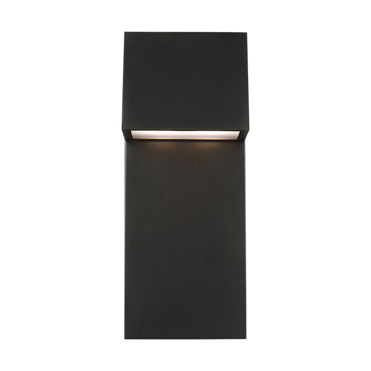Antique Bronze 25" LED Outdoor Wall Lantern with Satin Etched Glass