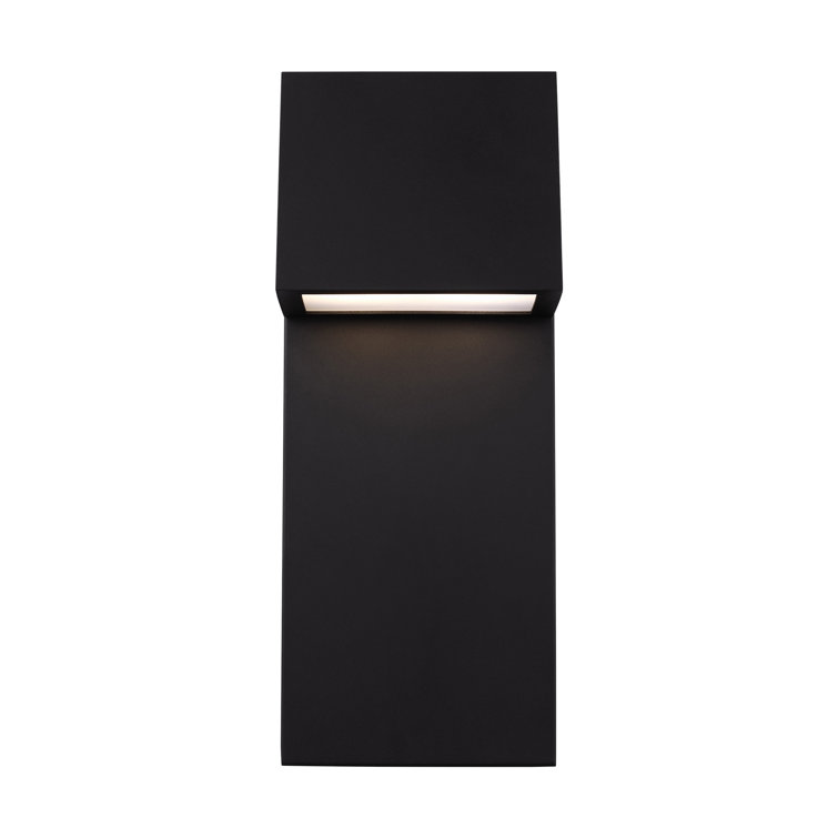Black Aluminum 20" Hardwired LED Outdoor Wall Light