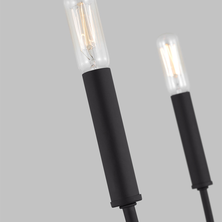 Greenwich 5-Light Incandescent Candle Chandelier in Midnight Black