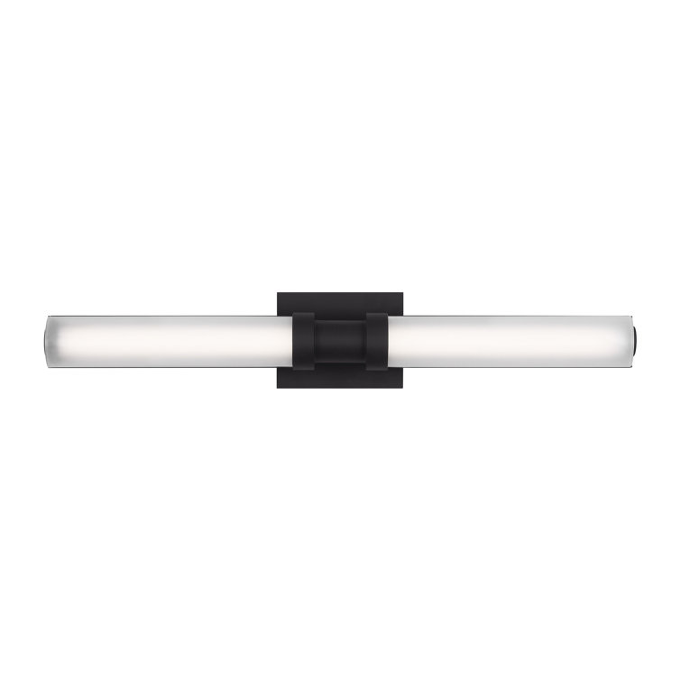 Midnight Black Frosted Dimmable LED Vanity Light