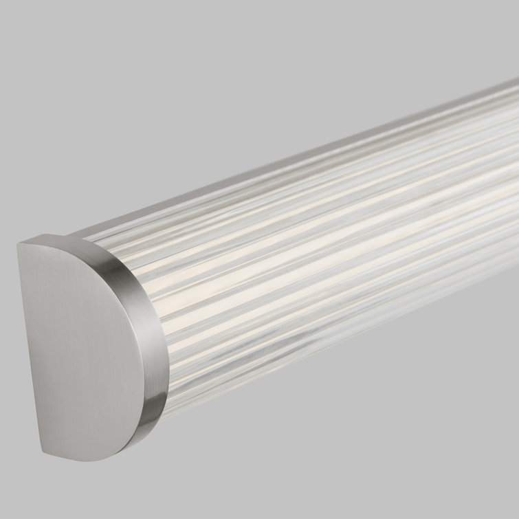 Brushed Nickel Vanity LED Wall Sconce with Dimmable Frosted Acrylic