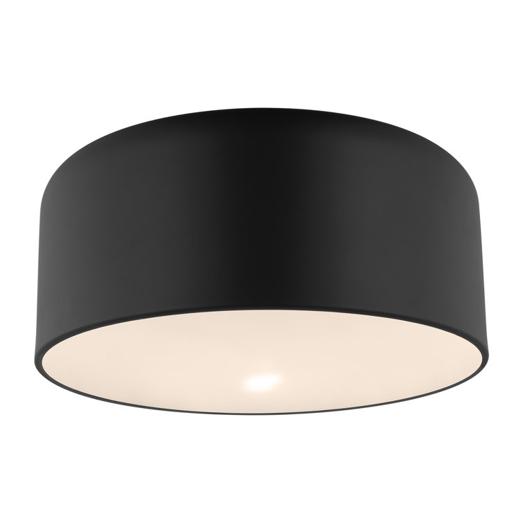 Matte White 15.75" Dome Flush Mount Ceiling Light