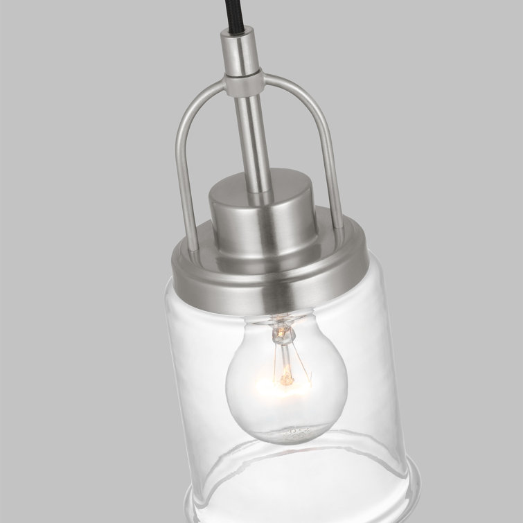 Mini Brushed Nickel LED Vanity Pendant Light for Indoor/Outdoor