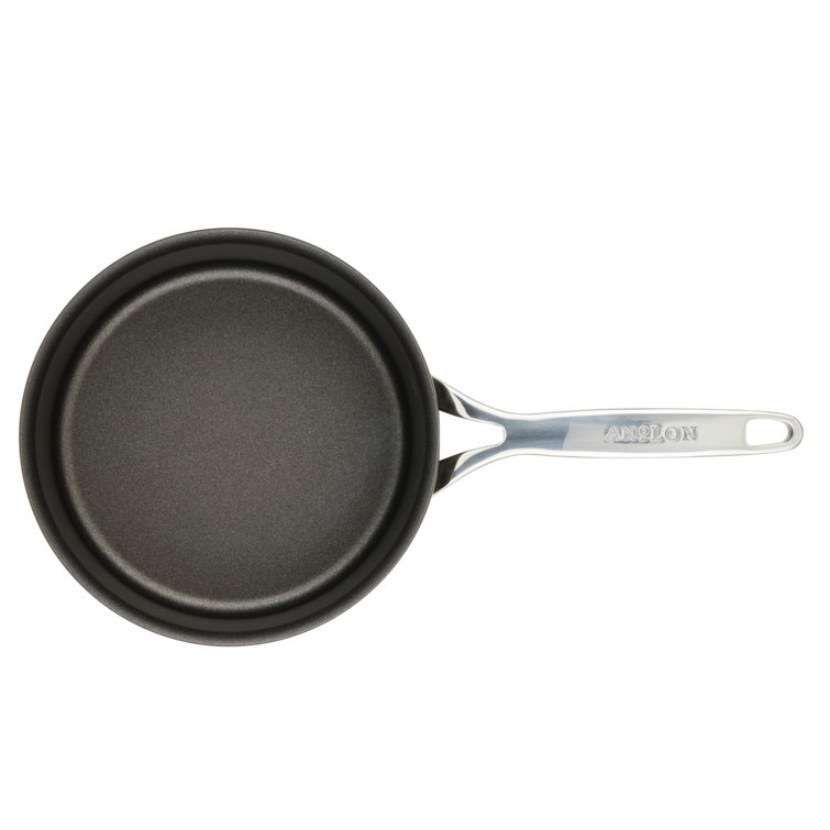 Bronze 3-Quart Nonstick Aluminum Saucier with Glass Lid