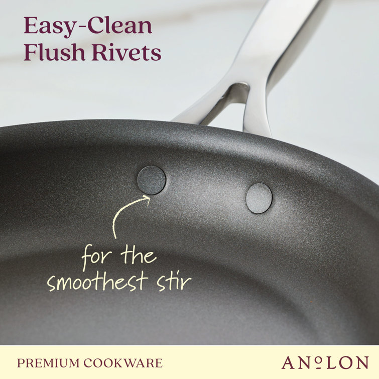 10" Bronze Aluminum Nonstick Fry Pan with Stainless Steel Handle