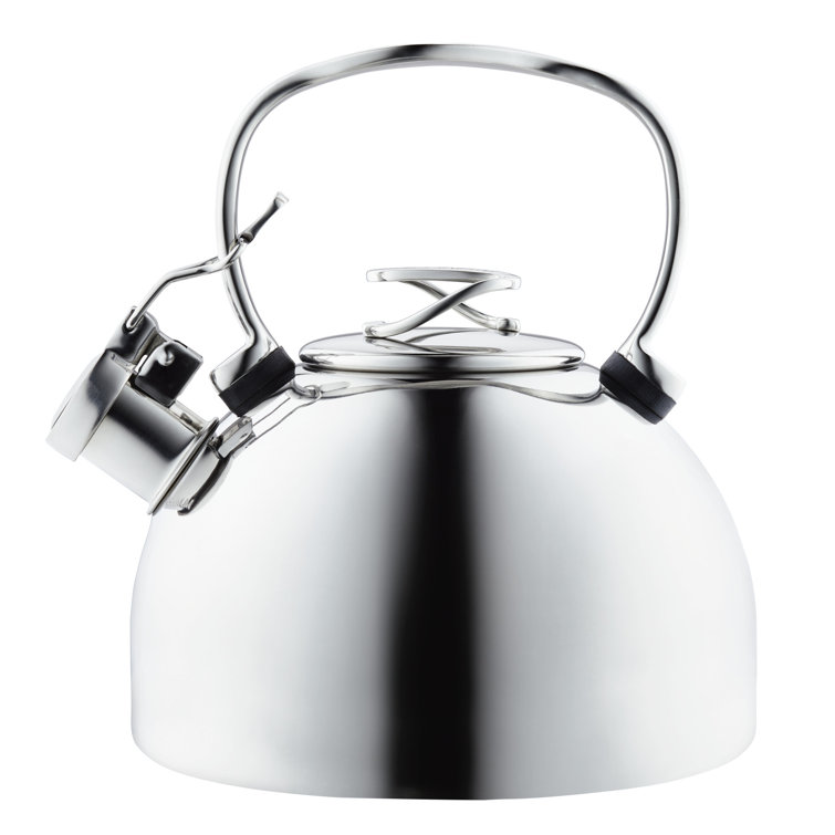 Circulon Silver Stainless Steel 2.3-Quart Whistling Teakettle