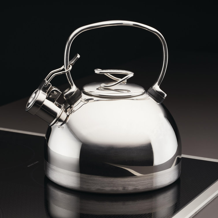 Circulon Silver Stainless Steel 2.3-Quart Whistling Teakettle