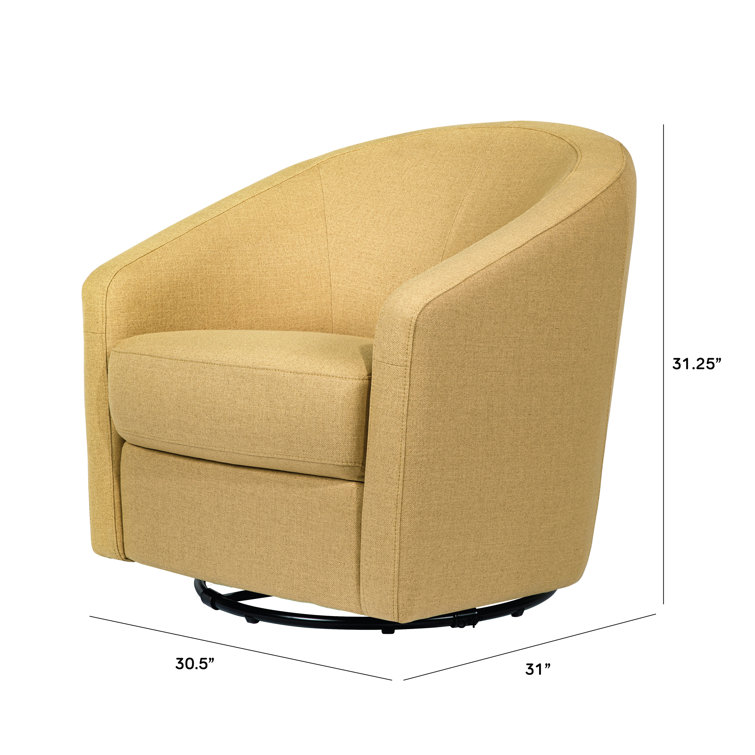 Madison 32'' Performance Dijon Eco-Twill Mid-Century Swivel Glider
