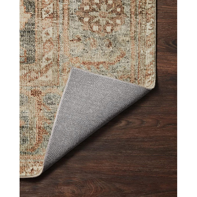 Gray Rectangular Synthetic Oriental Runner Rug 2'-6" x 11'-6"
